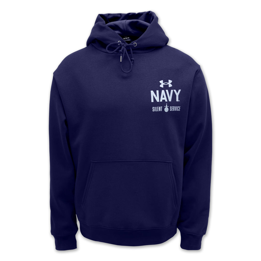 Navy Under Armour Anchor Silent Service Performance Cotton Hood (Navy)