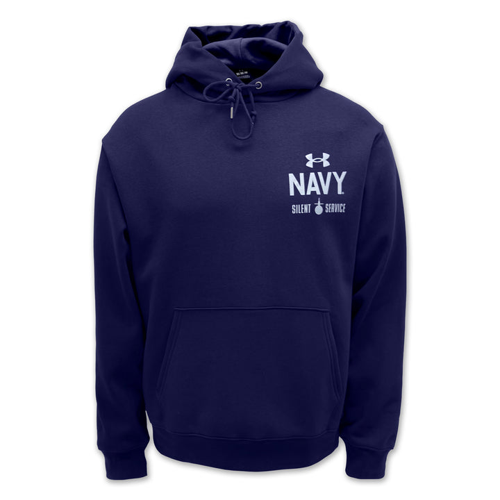 Navy Under Armour Anchor Silent Service Performance Cotton Hood (Navy)