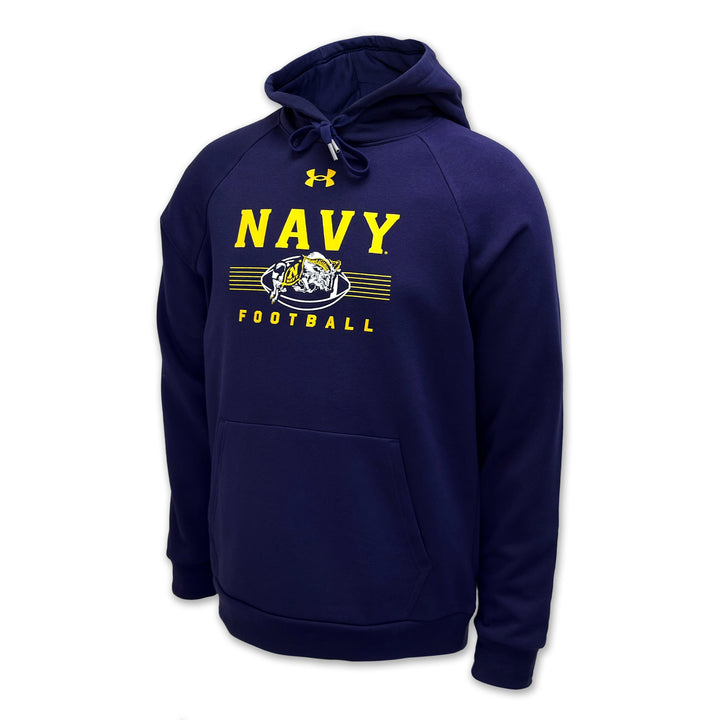 Navy Under Armour Football Rival Fleece Hood (Navy)