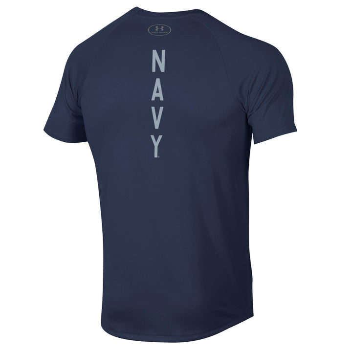 Navy Under Armour Anchor Silent Service Spine Tech T-Shirt (Navy)
