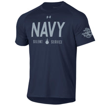 Load image into Gallery viewer, Navy Under Armour Silent Service Tech T-Shirt (Navy)
