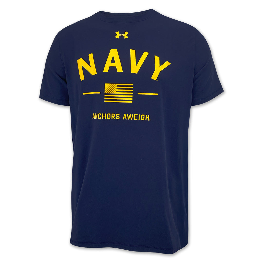 Navy Under Armour Anchors Aweigh Tech T-Shirt (Navy)