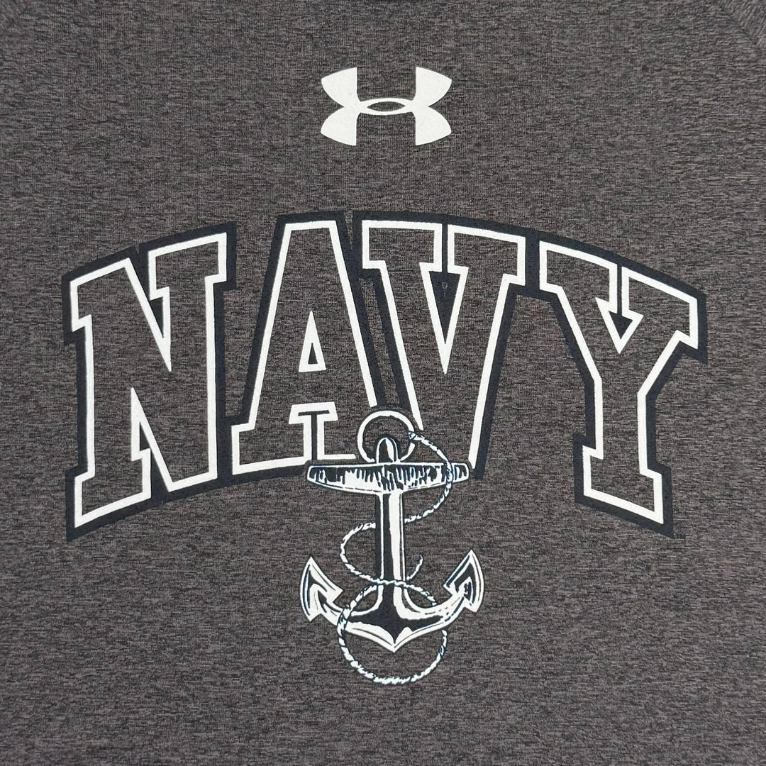 Navy Under Armour Arch Anchor Tech T-Shirt (Grey)