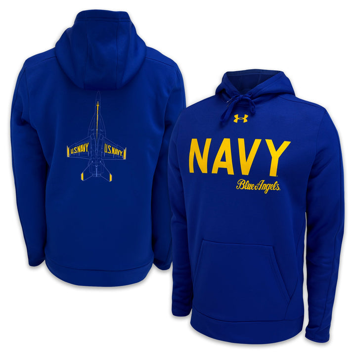 Navy Under Armour Blue Angels Armour Fleece Hood (Royal)