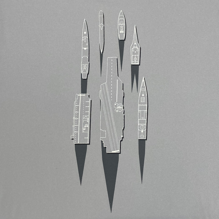 Navy Under Armour Damn the Torpedoes Ship T-Shirt (Grey)