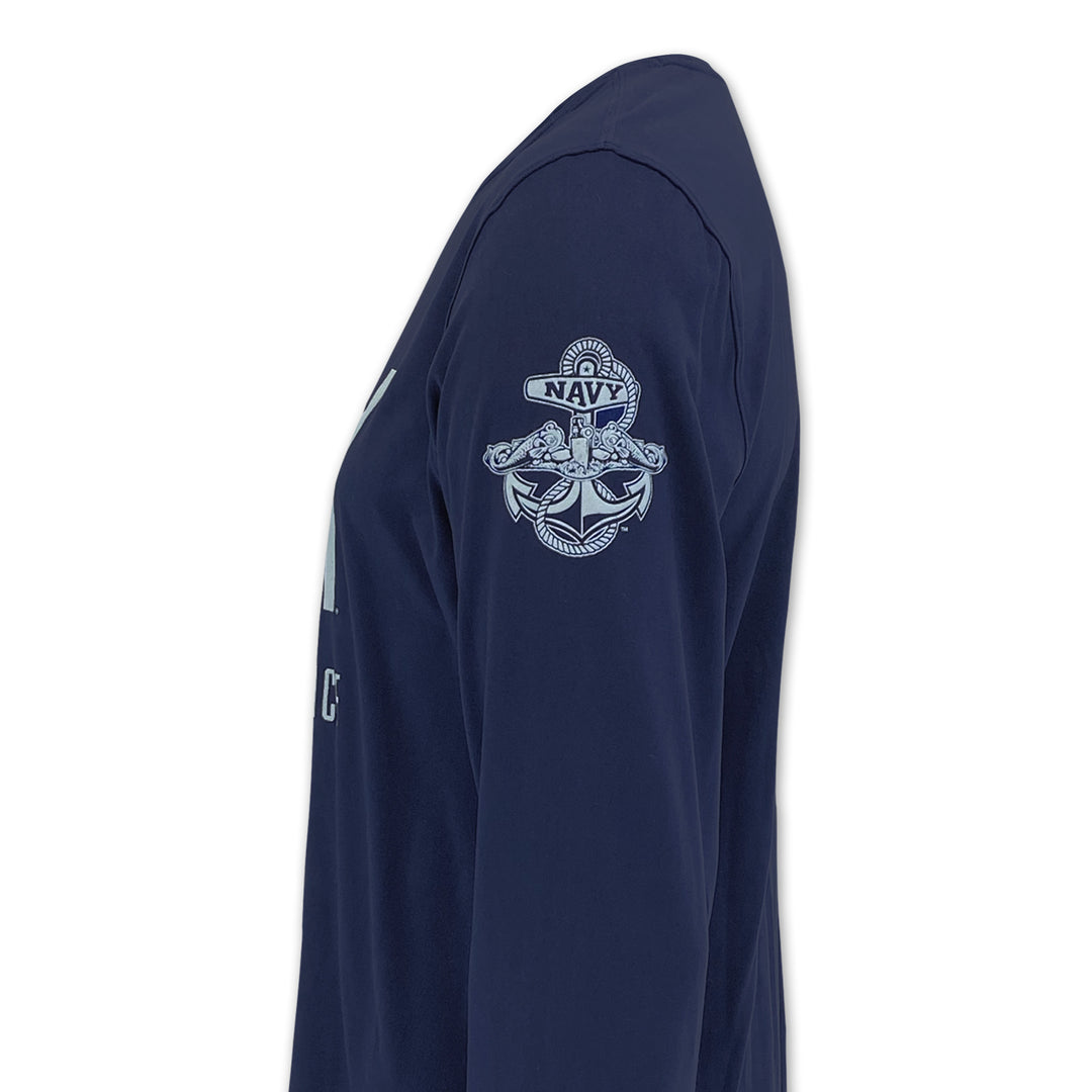 Navy Under Armour Silent Service Tech Long Sleeve T-Shirt (Navy)