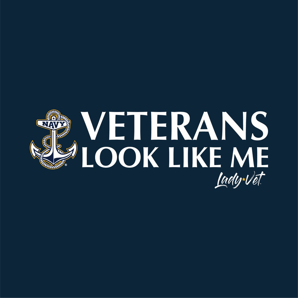 Navy Vet Looks Like Me Ladies T-Shirt