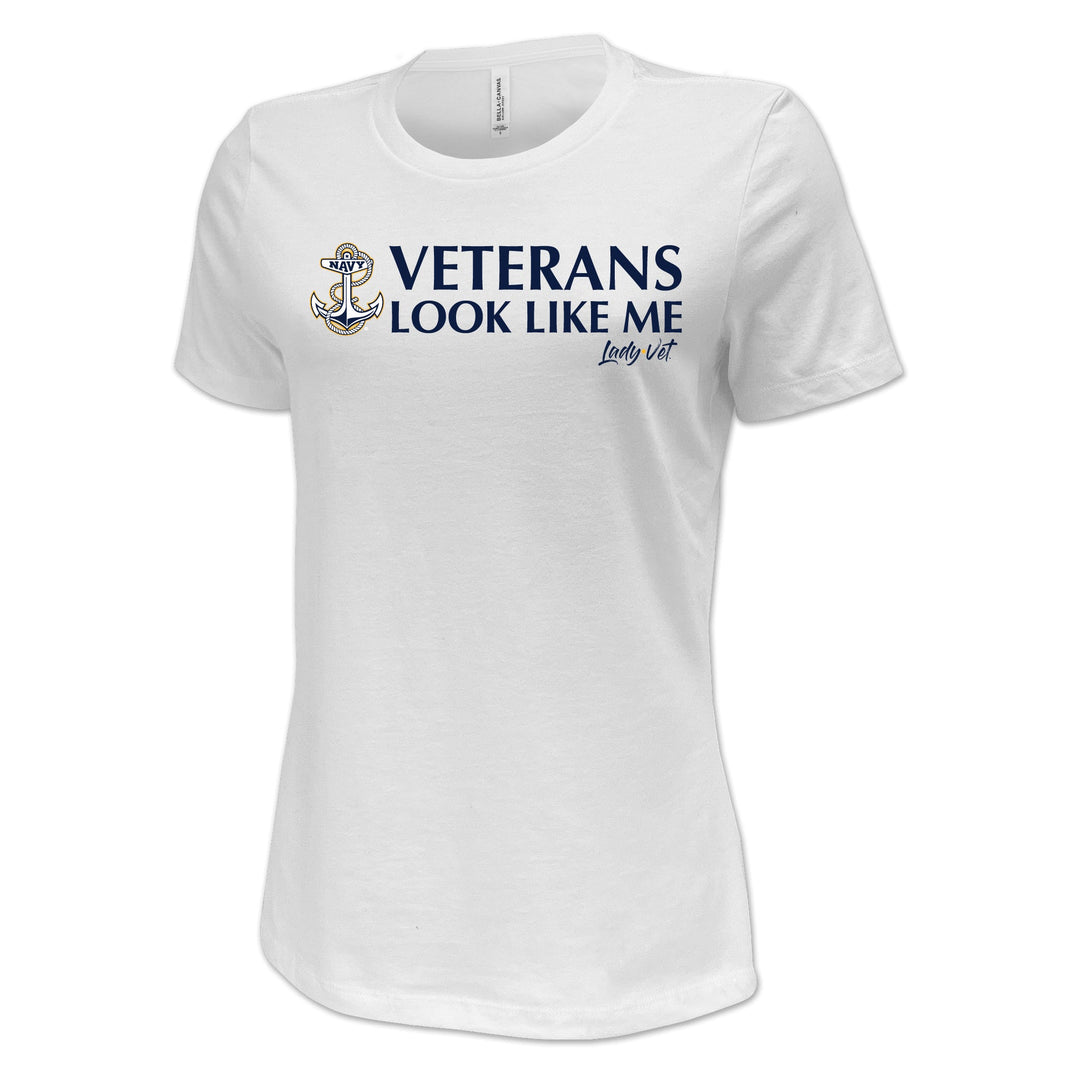 Navy Vet Looks Like Me Ladies T-Shirt