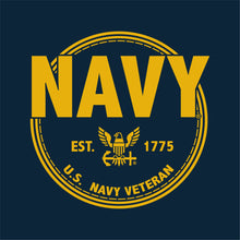 Load image into Gallery viewer, Navy Veteran Ladies T-Shirt