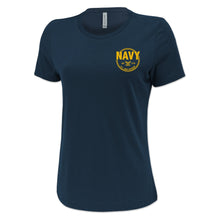 Load image into Gallery viewer, Navy Veteran Ladies T-Shirt