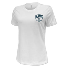 Load image into Gallery viewer, Navy Veteran Ladies T-Shirt