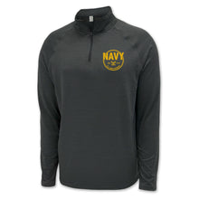 Load image into Gallery viewer, Navy Veteran Performance 1/4 Zip (charcoal)