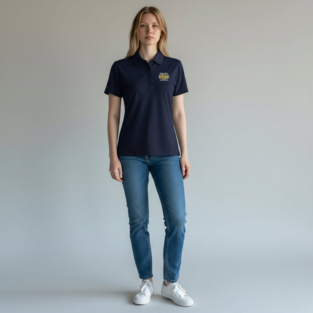 Navy Women's Columbia Birdie Polo*