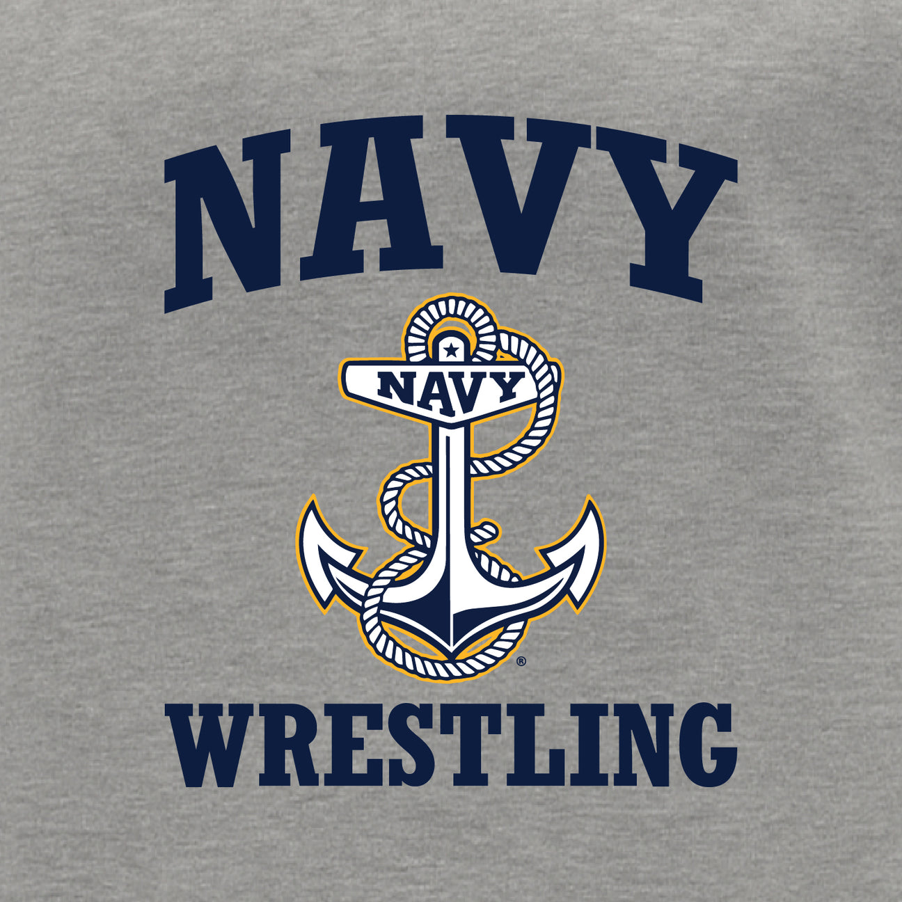 Navy Anchor Wrestling Crewneck
