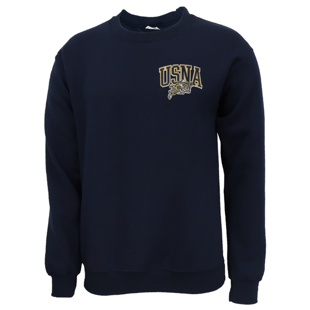 USNA Left Chest Embroidered Crewneck