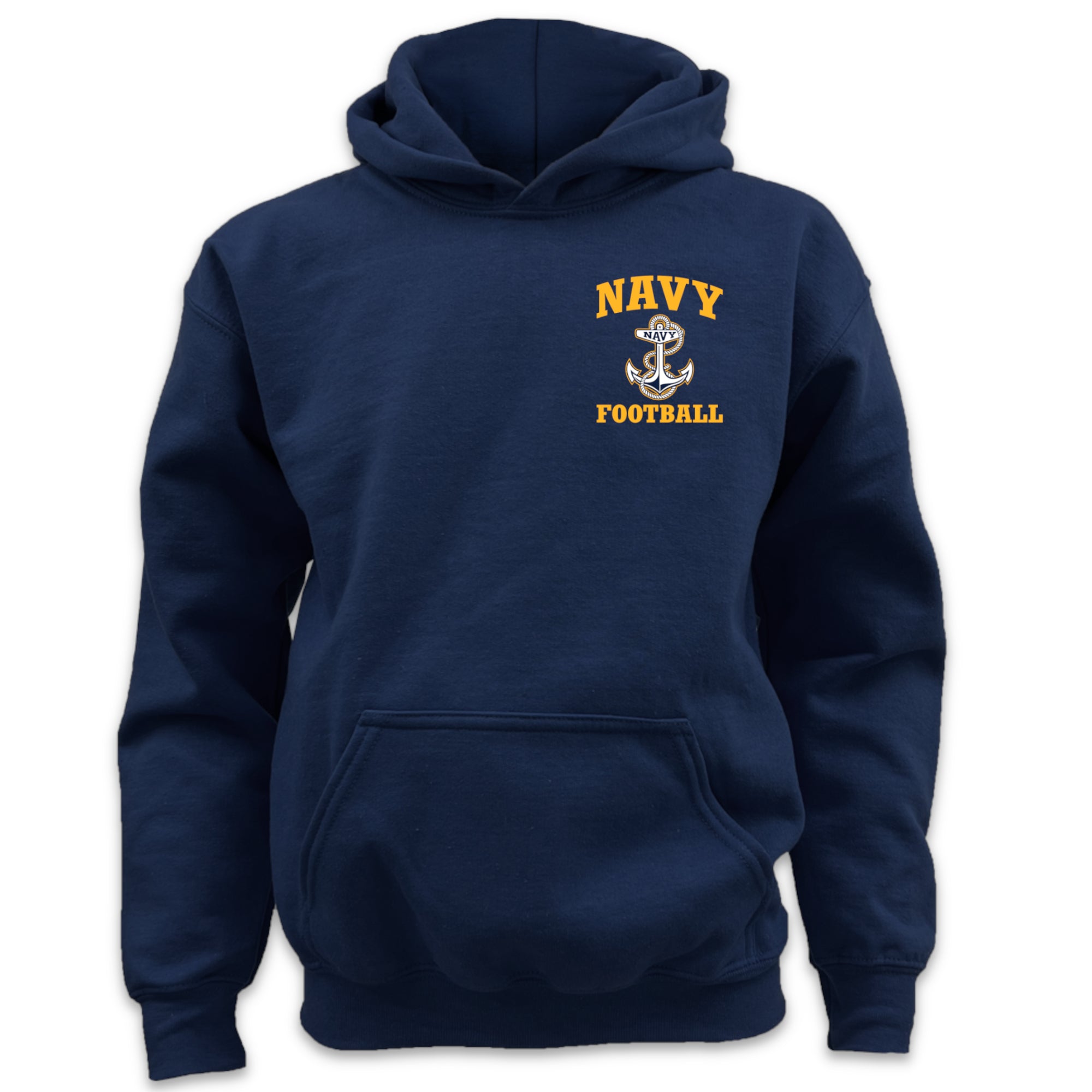 Navy Youth Anchor Football Hood
