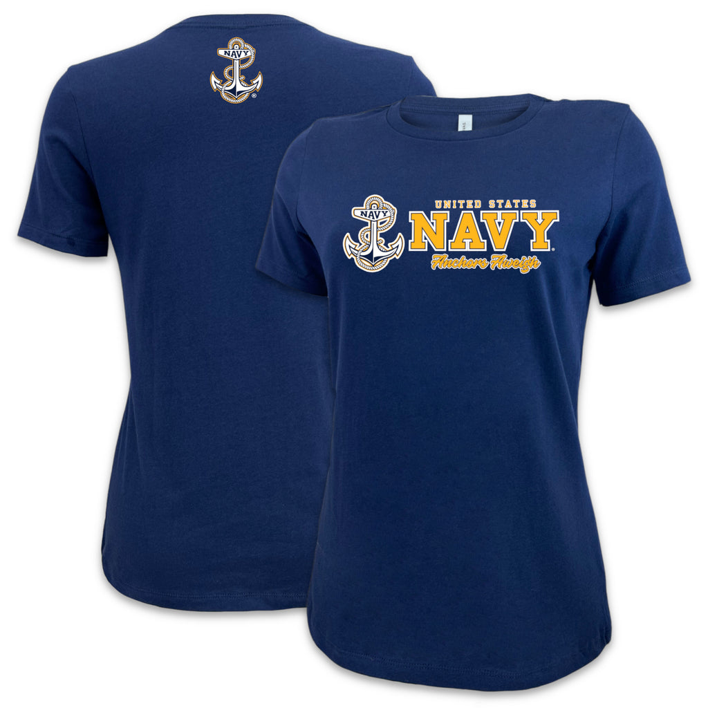 Navy Ladies Duo T-Shirt