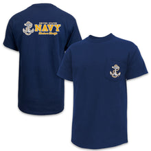 Load image into Gallery viewer, Navy Mens Pocket Duo T-Shirt