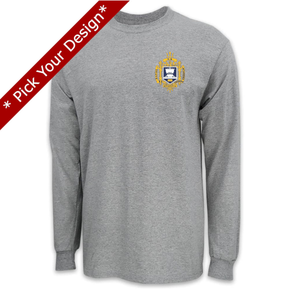 Pick Your Design USNA Long Sleeve T-Shirt