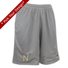 Load image into Gallery viewer, Pick Your Design Navy Mesh Shorts (Grey)