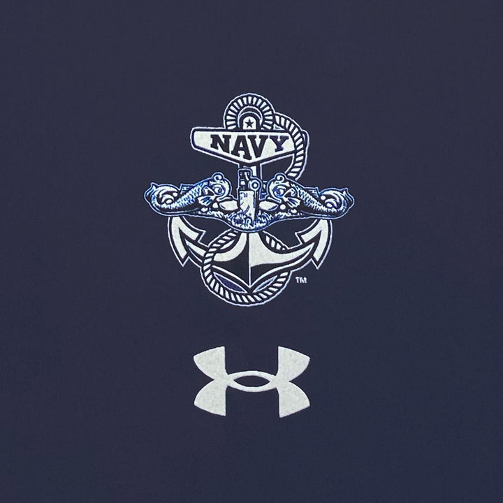 Navy Under Armour Anchor Silent Service Spine Long Sleeve T-Shirt (Navy)