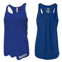 Load image into Gallery viewer, Navy Ladies Duo Racerback