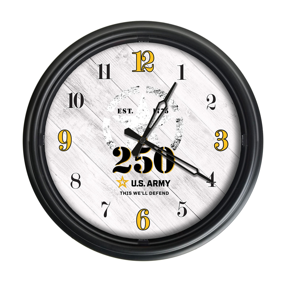 United States Army - 250 Years Indoor/Outdoor LED Wall Clock*