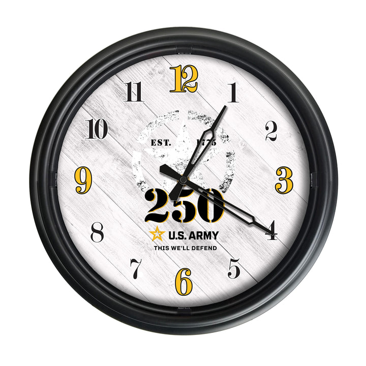 United States Army - 250 Years Indoor/Outdoor LED Wall Clock*