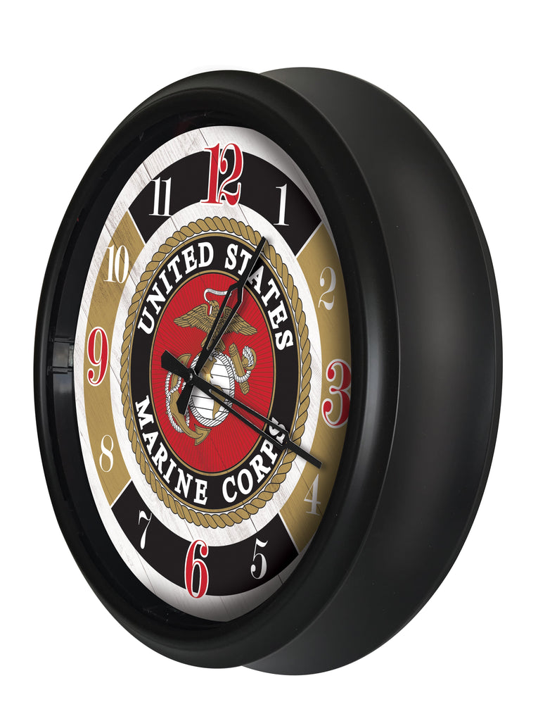 United States Marine Corps Indoor/Outdoor LED Wall Clock*