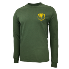 Load image into Gallery viewer, Army Retired Left Chest Long Sleeve T-Shirt