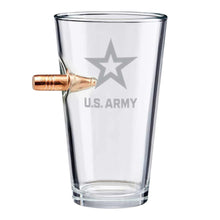 Load image into Gallery viewer, Army Star 50BMG Bullet 16oz Pint Glass