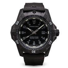 Load image into Gallery viewer, ProTek USMC Carbon Composite Dive Watch - Carbon/Blackout (Black Band)*