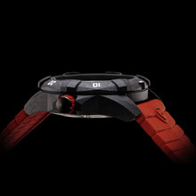 Load image into Gallery viewer, ProTek USMC Carbon Composite Dive Watch - Carbon/Black/Red (Red Band)