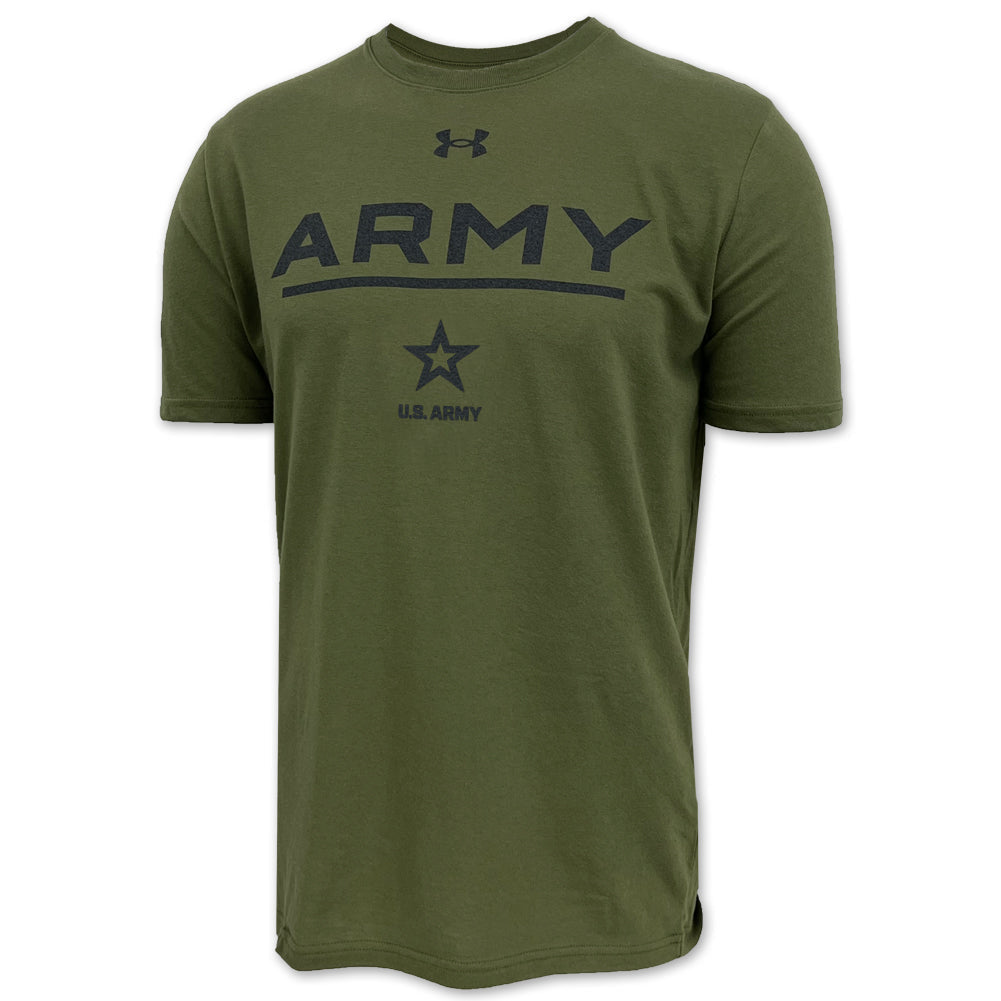 U.S. Army Star Under Armour Performance Cotton T-Shirt (OD Green)