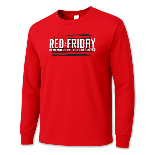 RED Friday Full Chest Long Sleeve T-Shirt (Red)