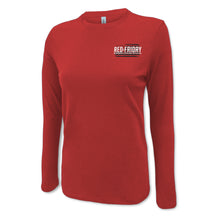 Load image into Gallery viewer, RED Friday Ladies Long Sleeve T-Shirt (Red)