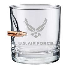 Load image into Gallery viewer, Air Force Wings 308 Bullet 11oz Rocks Glass