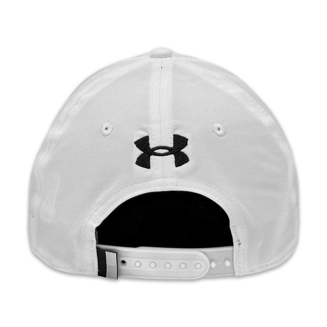 Navy Under Armour Sideline Drive 5 Panel Rope Hat (White)