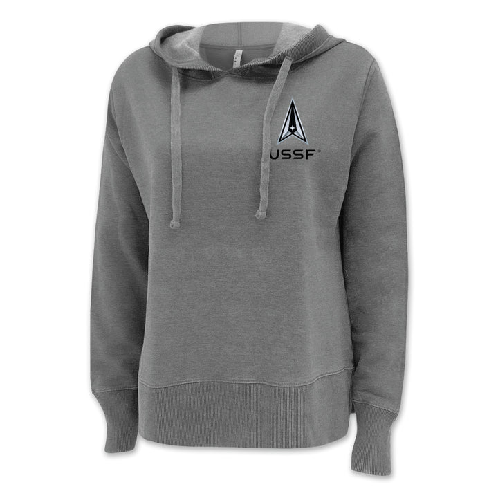 Space Force Delta Left Chest Ladies Hood