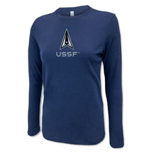 Load image into Gallery viewer, Space Force Delta Ladies Center Chest Long Sleeve