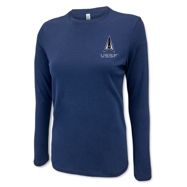 Pick Your Design Space Force Ladies Long Sleeve T-Shirt