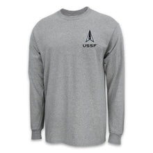 Load image into Gallery viewer, Pick Your Design Space Force Long Sleeve T-Shirt (Grey)
