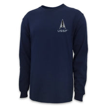 Load image into Gallery viewer, Pick Your Design Space Force Long Sleeve T-Shirt (Navy)