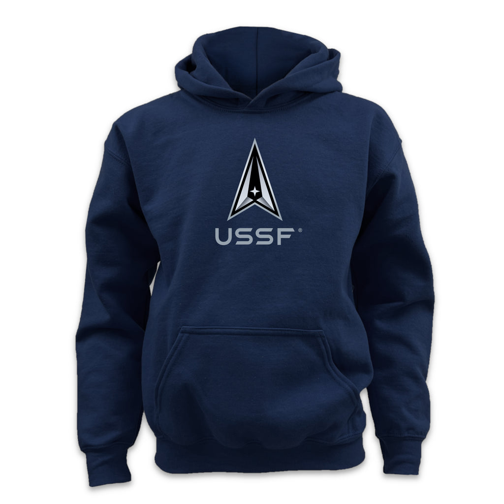 Space Force Youth Delta Logo Hood