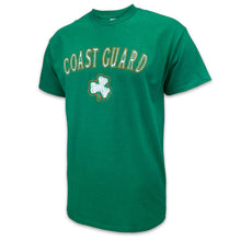 Load image into Gallery viewer, Coast Guard Distressed Shamrock T-Shirt (Kelly Green)