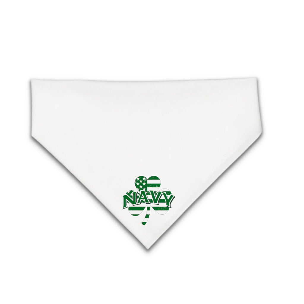 Navy Shamrock Dog Bandana