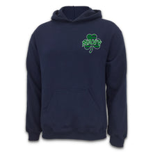 Load image into Gallery viewer, Navy Shamrock Hood