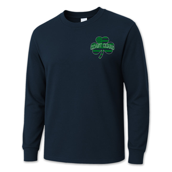 Coast Guard Shamrock Long Sleeve T-Shirt