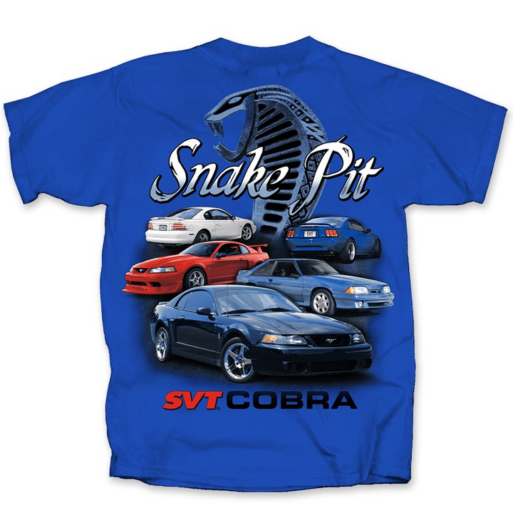 Mustang Cobra Snake Pit T-shirt (Blue)