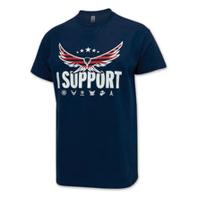 Load image into Gallery viewer, I Support Eagle T-Shirt (Navy)